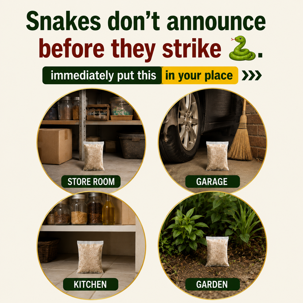 Snake Repellent Pouches (PACK OF 32)